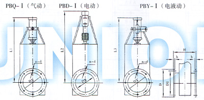 PB平板閘門外形圖