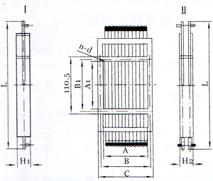 BZ-Ⅰ(單層)、BZ-Ⅱ(雙層)棒條閥門外形型號圖